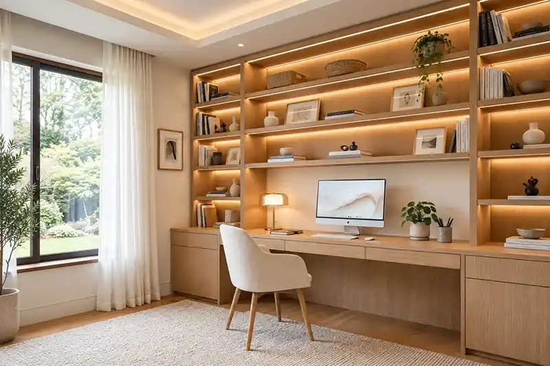 ZCO Industries Pvt Ltd - ZCO Homes Interior Designs - Home Office Interiors - Scandinavian Home Office Reading Nook